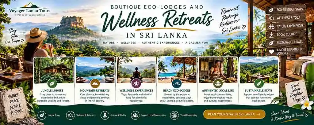 Eco lodges and wellness retreats in Sri Lanka