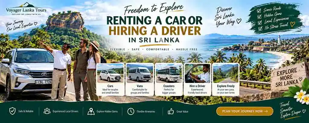Car hire and drivers in Sri Lanka