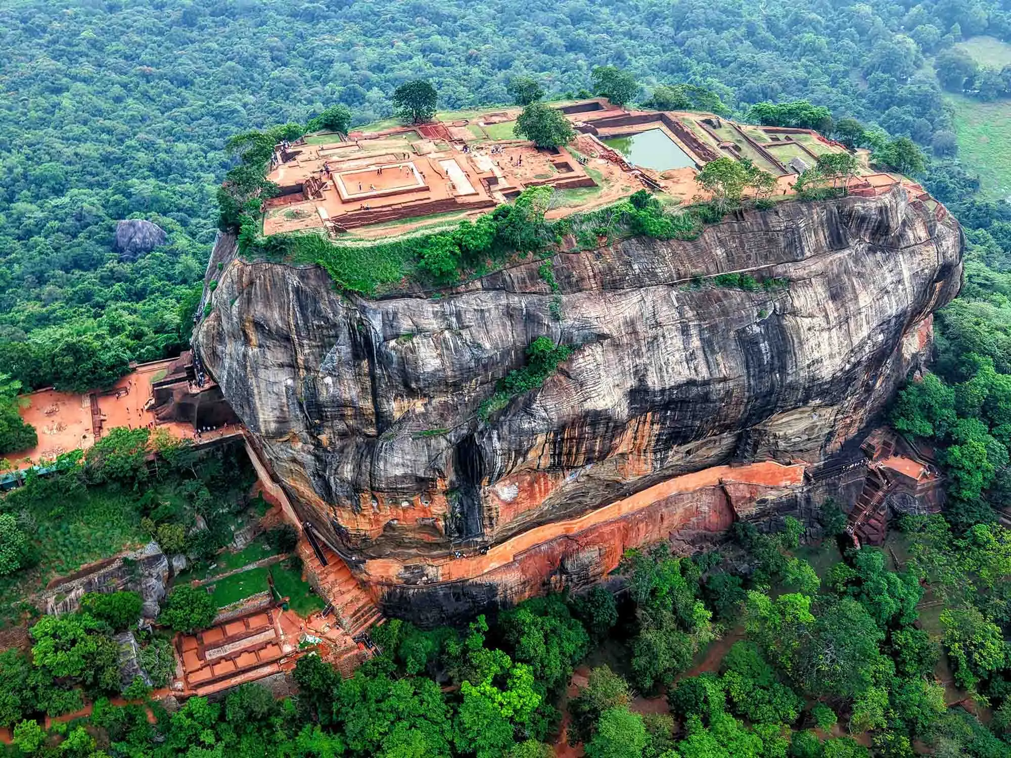 Sigiriya rock fortress ancient cultural site visit