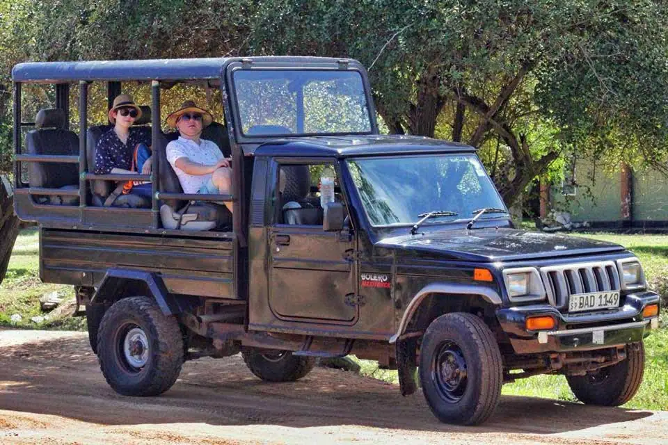 Yala safari jeep on a family tour