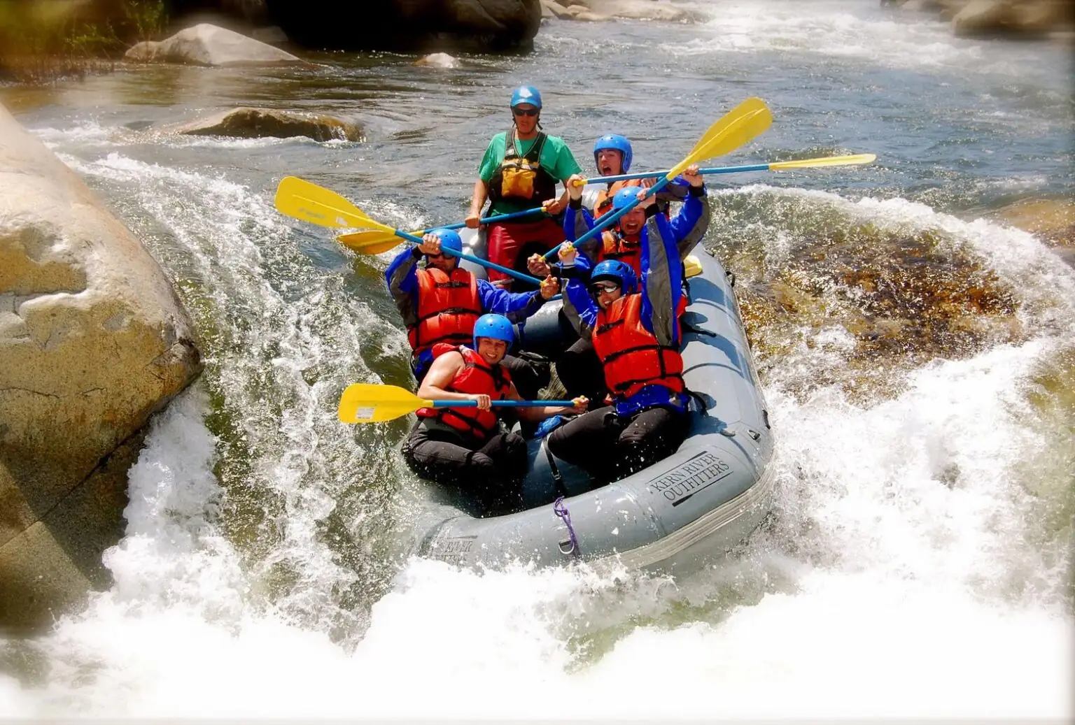 White water rafting on the Kelani River, Sri Lanka